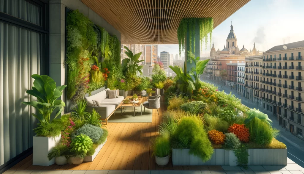 ideas para terrazas - Terraza verde plantas