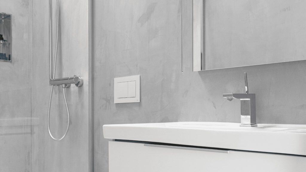 Baños con Microcemento - Lavamanos