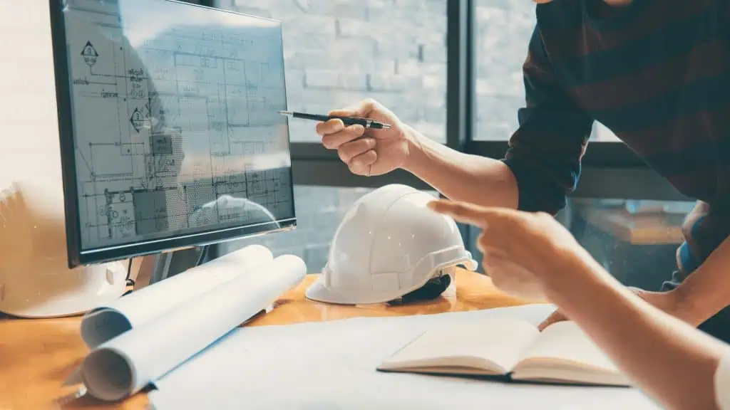 Arquitectura y Diseño de Interiores - arquitectos, ordenador, planos