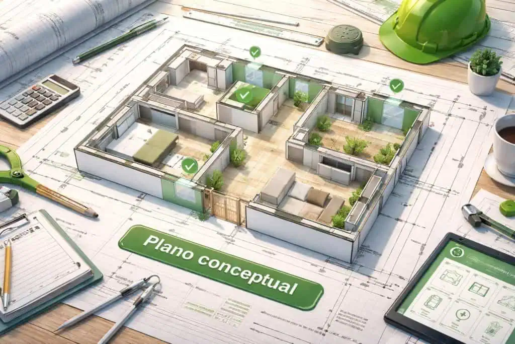 plano conceptual cambio de uso local a vivienda zaragoza