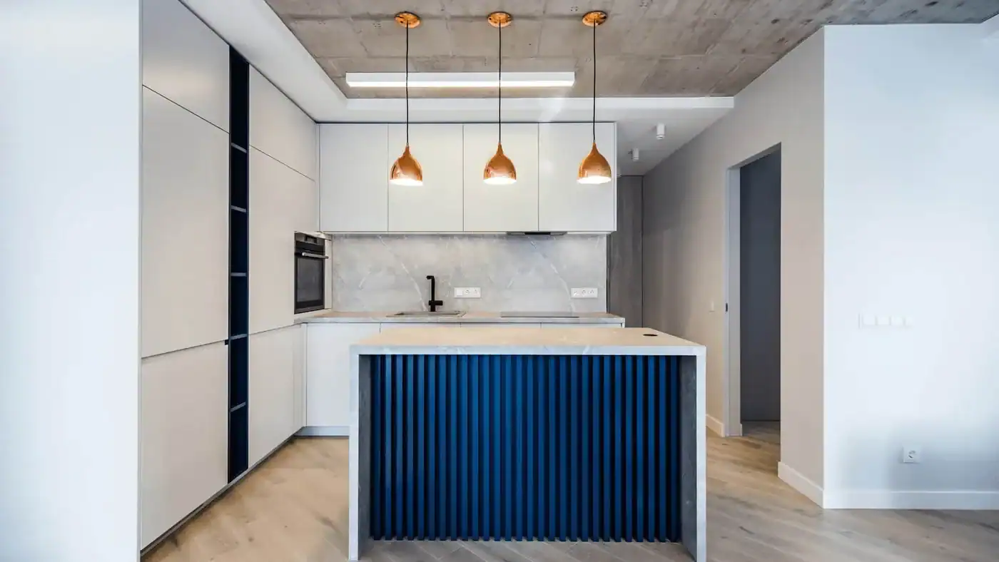 Cocina moderna como ejemplo de resultado proyectado en una vivienda