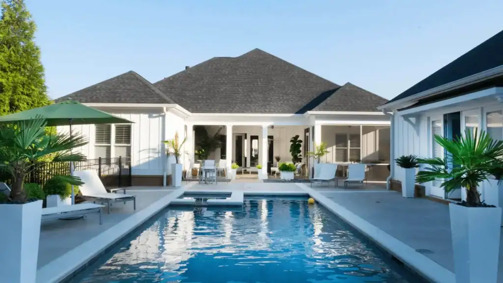 Casa unifamiliar con piscina como ejemplo de tipología residencial en Zaragoza