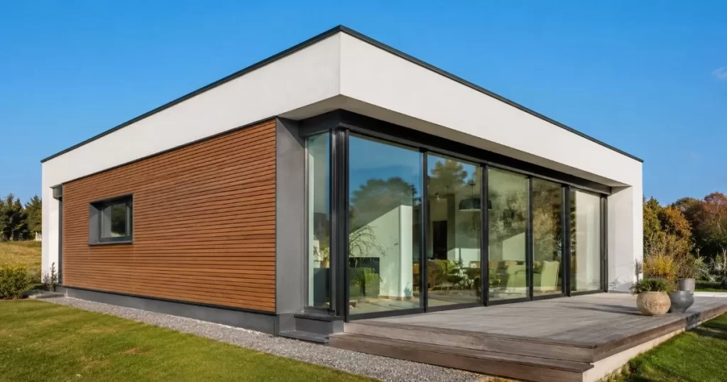 Casa passivhaus compacta con triple acristalamiento orientacion solar casa pasiva eficiente