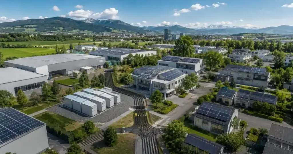 microrred energetica con paneles solares fotovoltaicos para comunidades e industrias