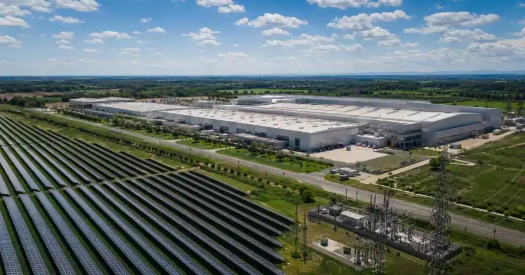 planta industrial integrada con parque fotovoltaico energia renovable