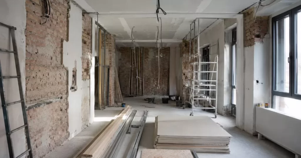 Vivienda en plena reforma integral con obra interior y materiales nuevos